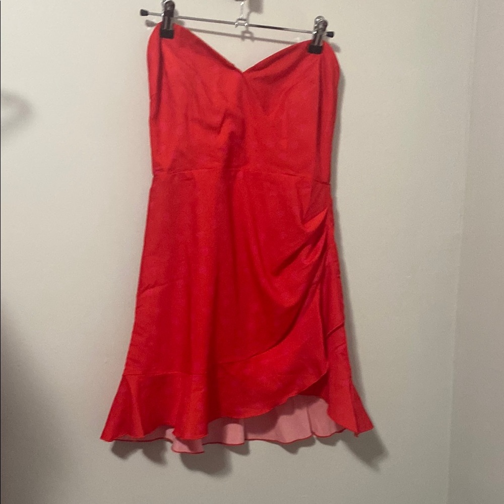 NWOT! More To Come Marcine Strapless Dress in Red Heart